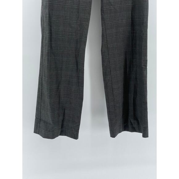 NEW YORK & COMPANY Women's Charcoal Gray Stretch Plaid Flare-Leg Pants SZ 4 - Picture 6 of 10